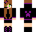 purple head set girl