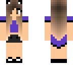 purple summer girl