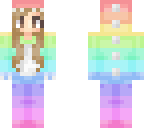 rainbow dino girl