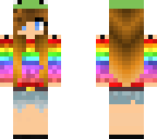 rainbow turtle girl