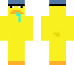 spiting duck with hat