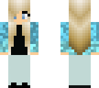 blonde and teal