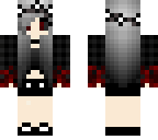 bloody girl with ghoul eyes