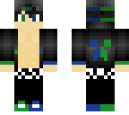 blue and   green