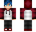 blue hair stylised boy