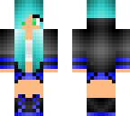 blue haired girl