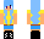 blue haired girl