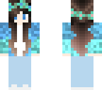 brown and blue girl