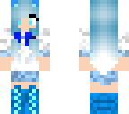 kawaii blue school neko