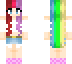 rainbow hair girl