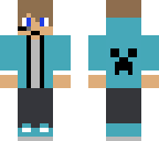 agent blue sweater