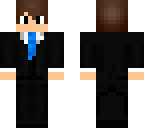 blue tie suit