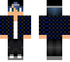 cap guy with blue hair