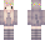 chibi girl with flowers
