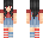cute girl in overalls