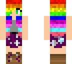 galaxy and rainbow girl