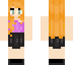 girl ginger purple dress edit
