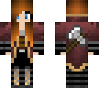 girl with axe steve version
