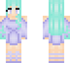 mint and purple