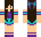 purple cheerleader