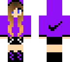 purple nike girl