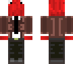 red guy in suit