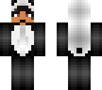 black hair'ed panda man