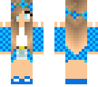 blue flower girl