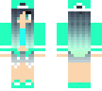 blue green girl