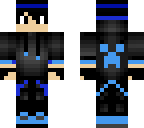 creeper hoodie blue