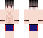 crimson in his trunks