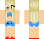 cute blue summer girl