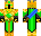 king with sword