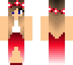 ombre dress - red