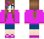 pink ocean girl