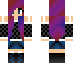 purple and blue hair girl