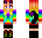 rainbow cat girl