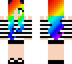 rainbow cat girl