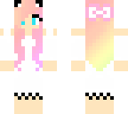 rainbow cat white dress