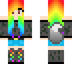 rainbow wolf girl
