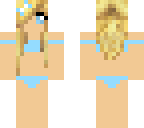 bikini girl  blue
