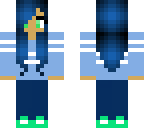 blue hair sweater girl