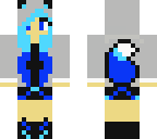 cute blue wolf girl