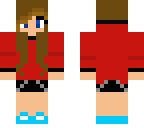 girl in a red hoodie