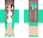 mint green girl