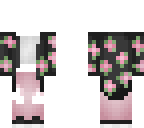 pink floral - outfit base - 3 pixel arm