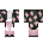 pink floral - outfit base - 4 pixel arm