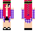 pink hair plait