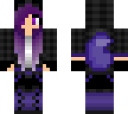 purple and black wolf girl