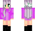 purple hair chick